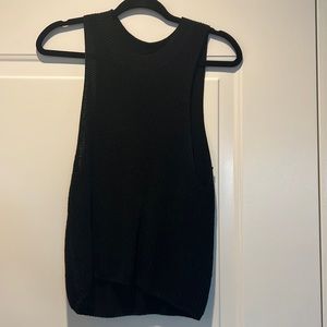 Reformation Black Knit Tank Top